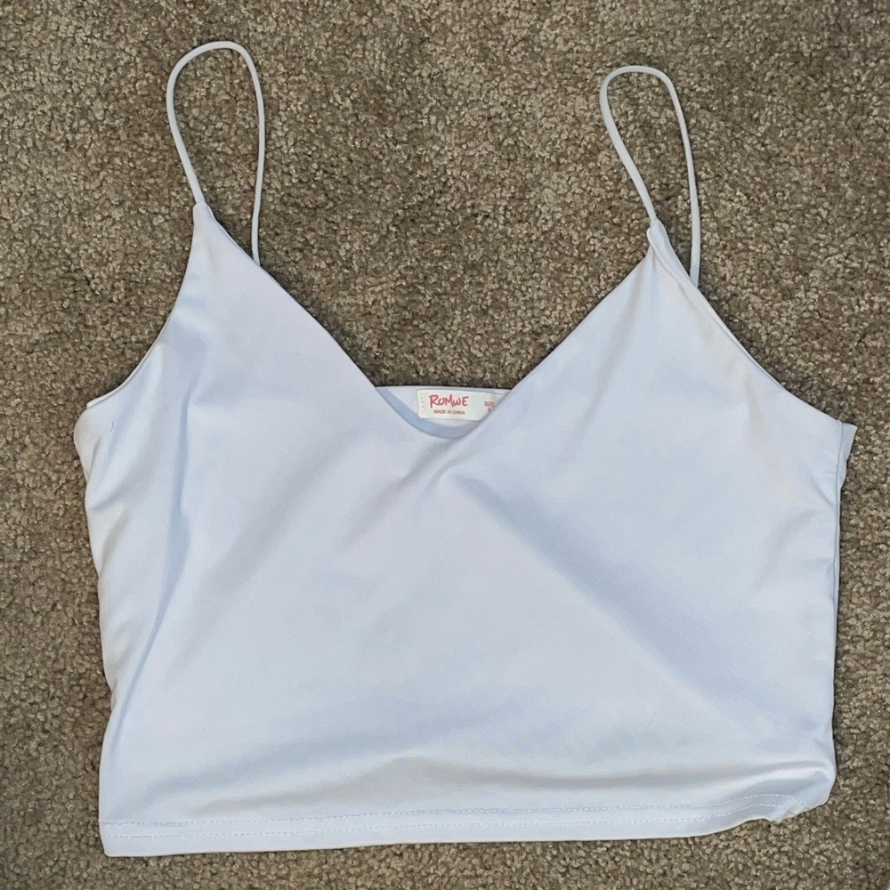 White crop top